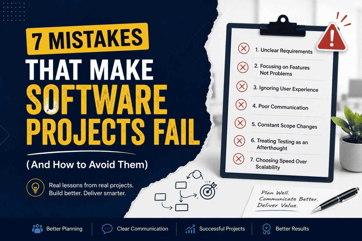 7 Mistakes That Make Software Projects Fail (And How to Avoid Them)
